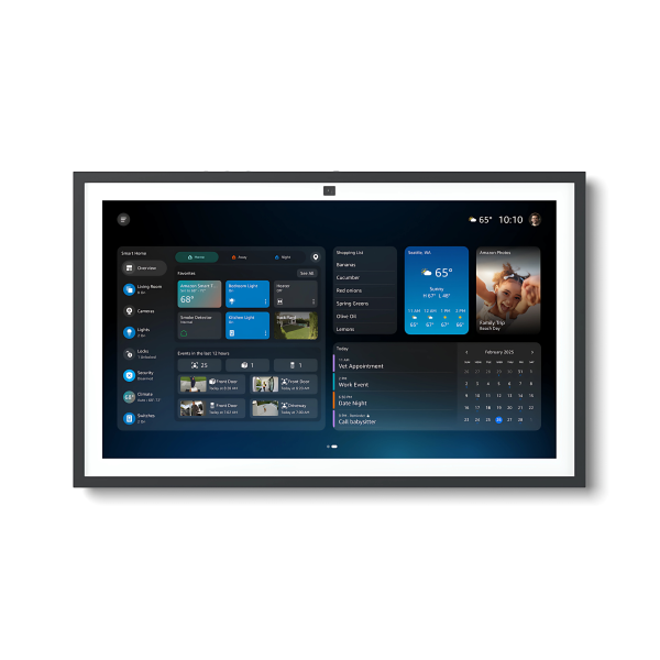 Amazon Echo Show 15 with wall-mounted